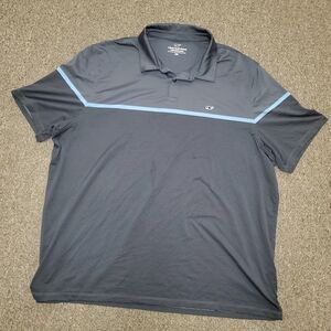 Vineyard Vines Performance Polo Mens 2XL XXL Shirt Stretch Wicking Striped Golf